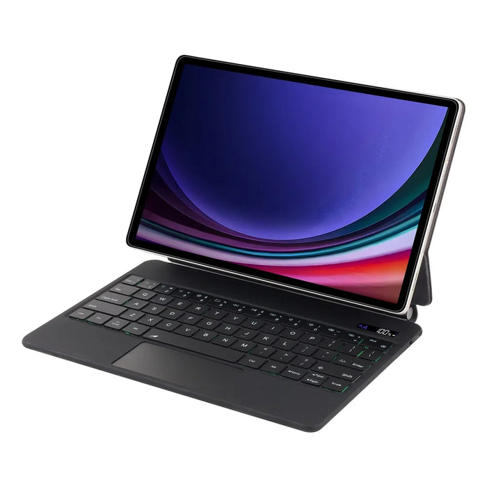 P710 Keyboard Case for Samsung Galaxy Tab S10 FE / S9 FE / S9 / S8 / S7 Floating Magnetic Keyboard Leather Cover - 4