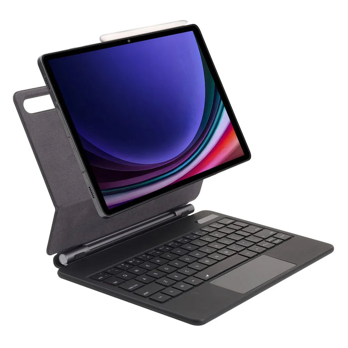 P810 For Samsung Galaxy Tab S10+ / S9 FE+ / S9+ / S8+ / S7 FE / S7+ Leather Case Floating Magnetic Keyboard with Backlit - 3