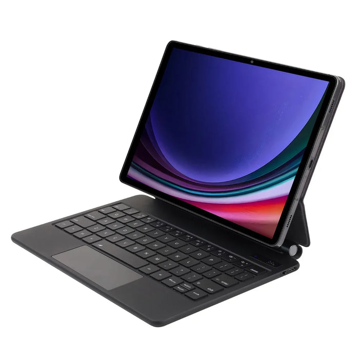 P810 For Samsung Galaxy Tab S10+ / S9 FE+ / S9+ / S8+ / S7 FE / S7+ Leather Case Floating Magnetic Keyboard with Backlit - 4