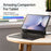 DUX DUCIS For Samsung Galaxy Tab S9 Ultra / Galaxy Tab S8 Ultra / Galaxy Tab S10 Ultra  Bluetooth-compatible Keyboard Leather Case with Magnetic Floating Stand - Black - 2
