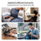 DUX DUCIS For Samsung Galaxy Tab S9 Ultra / Galaxy Tab S8 Ultra / Galaxy Tab S10 Ultra  Bluetooth-compatible Keyboard Leather Case with Magnetic Floating Stand - Black - 5