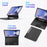 DUX DUCIS For Samsung Galaxy Tab S9 Ultra / Galaxy Tab S8 Ultra / Galaxy Tab S10 Ultra  Bluetooth-compatible Keyboard Leather Case with Magnetic Floating Stand - Black - 6