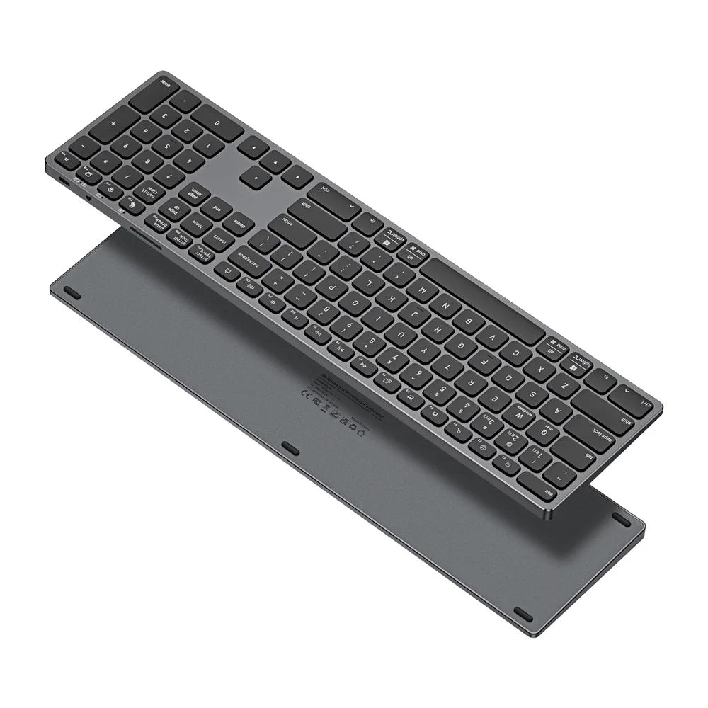 DUX DUCIS Wireless Keyboard  Wireless Keyboard  LK Series Mute Keyboard for Laptops/Tablets/Phones - Black - 1