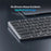 DUX DUCIS Wireless Keyboard  Wireless Keyboard  LK Series Mute Keyboard for Laptops/Tablets/Phones - Black - 6