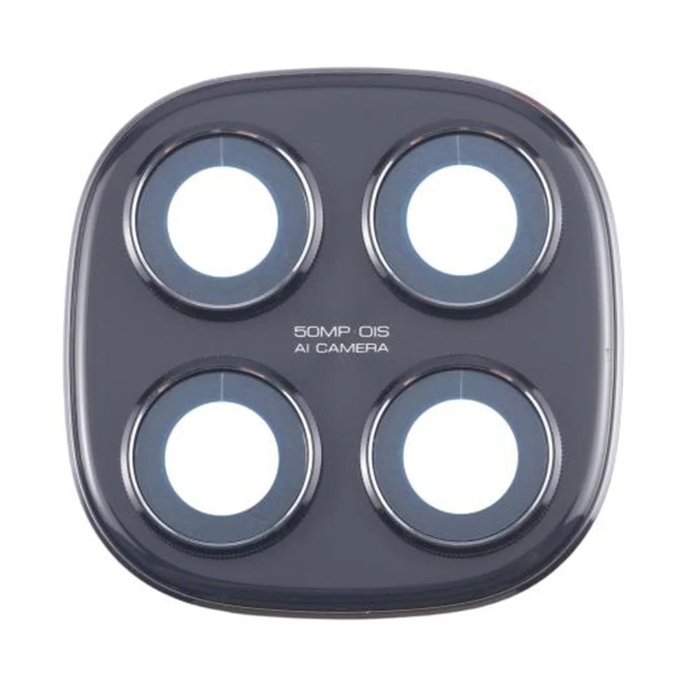 For Xiaomi Redmi Note 14 Pro 5G / 14 Pro 4G OEM Back Camera Lens Holder Cover with Glass Part (Without Logo) - Black - 1