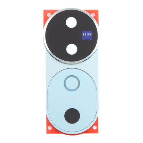 For vivo V40 5G OEM Back Camera Lens Holder Cover with Glass Part (Without Logo) - Blue - 1