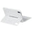 HY-06B For iPad mini (2024) / (2021) Leather Case Detachable Backlit Bluetooth-Compatible Keyboard with Floating Stand - White - 6