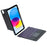 HY-10B For iPad (2025) / 10.9 (2022) Leather Case Detachable Backlit Bluetooth-Compatible Keyboard with Floating Stand - Black - 3