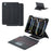 HY-13B For iPad Pro 11 (2024) Leather Case Detachable Backlit Bluetooth-Compatible Keyboard with Floating Stand - Black - 1
