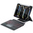 HY-13B For iPad Pro 11 (2024) Leather Case Detachable Backlit Bluetooth-Compatible Keyboard with Floating Stand - Black - 4