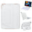 HY-102B Leather Case For iPad 10.2 (2021)/(2020)/(2019)/Air 10.5 inch (2019)/Pro 10.5-inch (2017) Keyboard with Floating Stand - White - 1