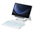 HY-710B For Samsung Galaxy Tab S10 Lite / S10 FE / S9 FE X510 X516 / S9 X710 X716B X718U Leather Case Detachable Bluetooth-Compatible Keyboard - White - 4