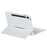 HY-710B For Samsung Galaxy Tab S10 Lite / S10 FE / S9 FE X510 X516 / S9 X710 X716B X718U Leather Case Detachable Bluetooth-Compatible Keyboard - White - 6