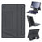 HY-A09B For Samsung Galaxy Tab A9+ X210 Leather Case Detachable Backlit Bluetooth-Compatible Keyboard with Floating Stand - Black - 1
