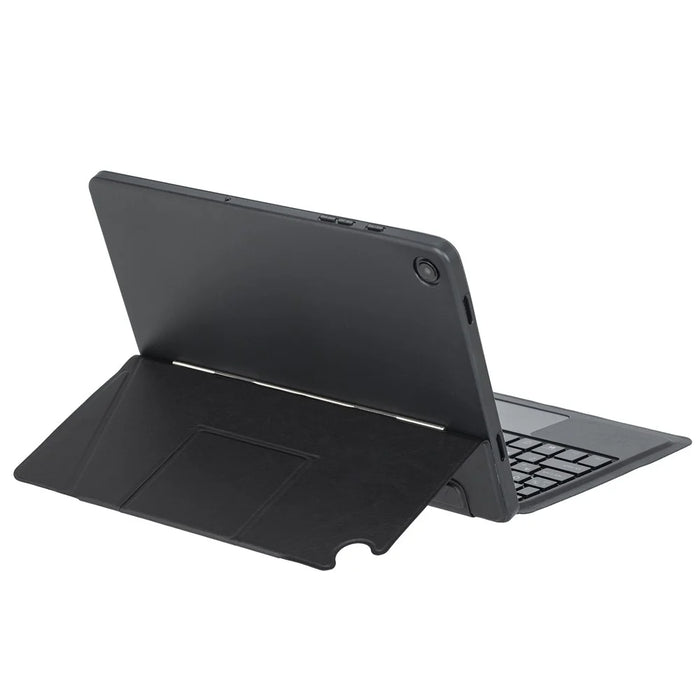 HY-A09B For Samsung Galaxy Tab A9+ X210 Leather Case Detachable Backlit Bluetooth-Compatible Keyboard with Floating Stand - Black - 7