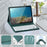 SK-1099D For iPad (2025)  /  10.9 (2022) Tablet Case Leather Cover with BT Keyboard - Midnight Green - 6