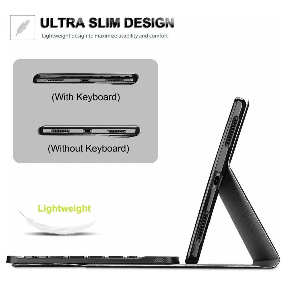 SK-M9 For Lenovo Tab M9 (TB-310FU / TB-310XU) Bluetooth-Compatible Keyboard Leather Case with Pen Slot - 6