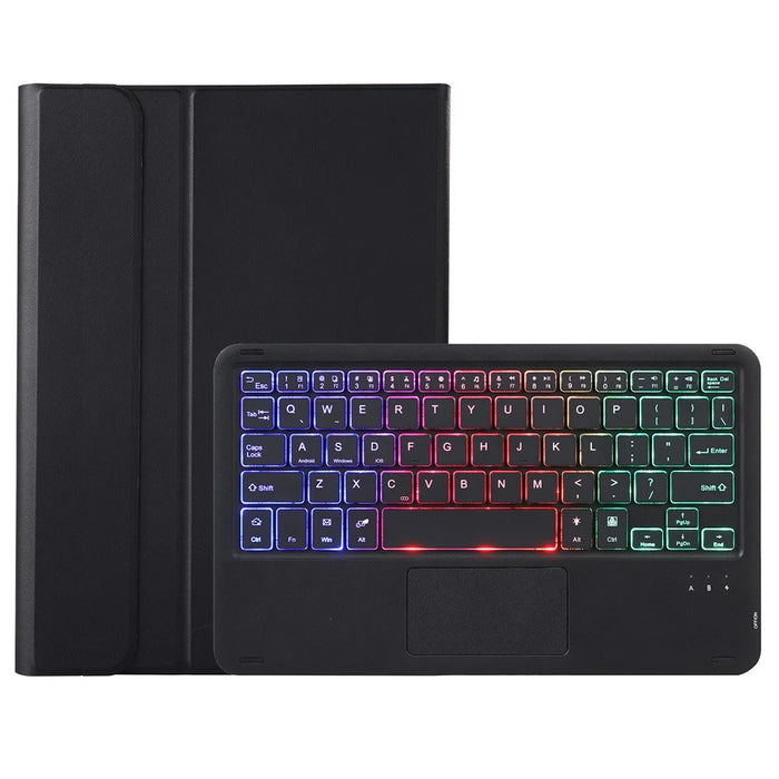 AM29-AS Leather Case for Lenovo Tab 10.1 (2025) / Zhaoyang K10C / S10 TB-311FU / XC TBF1 2025 Bluetooth-Compatible Keyboard with Backlit - Black - 1