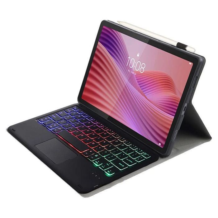 AM29-AS Leather Case for Lenovo Tab 10.1 (2025) / Zhaoyang K10C / S10 TB-311FU / XC TBF1 2025 Bluetooth-Compatible Keyboard with Backlit - Black - 3