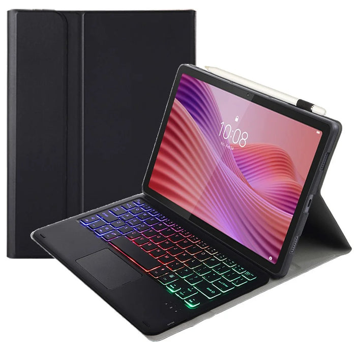 AM29-AS Leather Case for Lenovo Tab 10.1 (2025) / Zhaoyang K10C / S10 TB-311FU / XC TBF1 2025 Bluetooth-Compatible Keyboard with Backlit - Black - 4