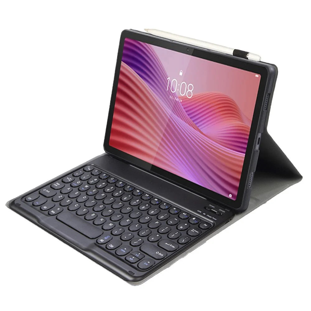AM29-A Leather Case for Lenovo Tab 10.1 (2025) / Zhaoyang K10C / S10 TB-311FU / XC TBF1 2025 Touchpad Bluetooth-Compatible Keyboard - Black - 3