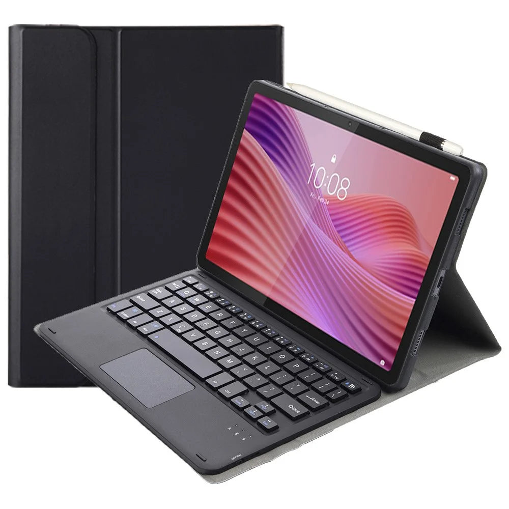 AM29-A Leather Case for Lenovo Tab 10.1 (2025) / Zhaoyang K10C / S10 TB-311FU / XC TBF1 2025 Touchpad Bluetooth-Compatible Keyboard - Black - 4
