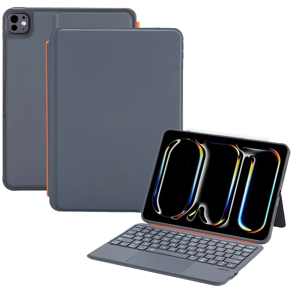 K07D Floating Magnetic Keyboard for iPad (2025) / iPad 10.9 (2022) / iPad Air 11 (2026) / (2025) (2024) Tablet Leather Case - 1