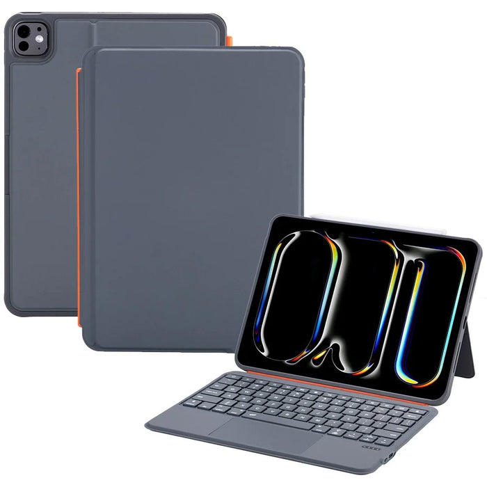 K07D Floating Magnetic Keyboard for iPad (2025) / iPad 10.9 (2022) / iPad Air 11 (2026) / (2025) (2024) Tablet Leather Case - 1