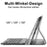 SK-M10 For Lenovo Tab M10 (Gen 3) Leather Tablet Stand Cover + Bluetooth-Compatible Keyboard - 2