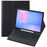 A820B-A For Samsung Galaxy Tab S10 FE+ X620 / X626B Detachable Bluetooth-Compatible Keyboard Case with Touchpad - Black - 1