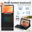 RGB-HD10.1(21 / 23) For Amazon Fire HD 10 Plus (2023) (2021) / Fire HD 10 (2023) (2021) Bluetooth-Compatible Keyboard with Tri Color Backlit - 6