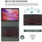 For Lenovo Tab 10.1 (2025) TB-311FU / TB-311XU Backlit Design Bluetooth-Compatible Keyboard Case with Mouse Combo Set - Black - 3