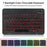 For Lenovo Tab 10.1 (2025) TB-311FU / TB-311XU Backlit Design Bluetooth-Compatible Keyboard Case with Mouse Combo Set - Black - 4