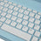 SK-9709D Leather Case For iPad 9.7-inch (2018) / (2017) / Air (2013) / Air 2 , Colorful Backlit Bluetooth-Compatible Keyboard - Sky Blue - 6