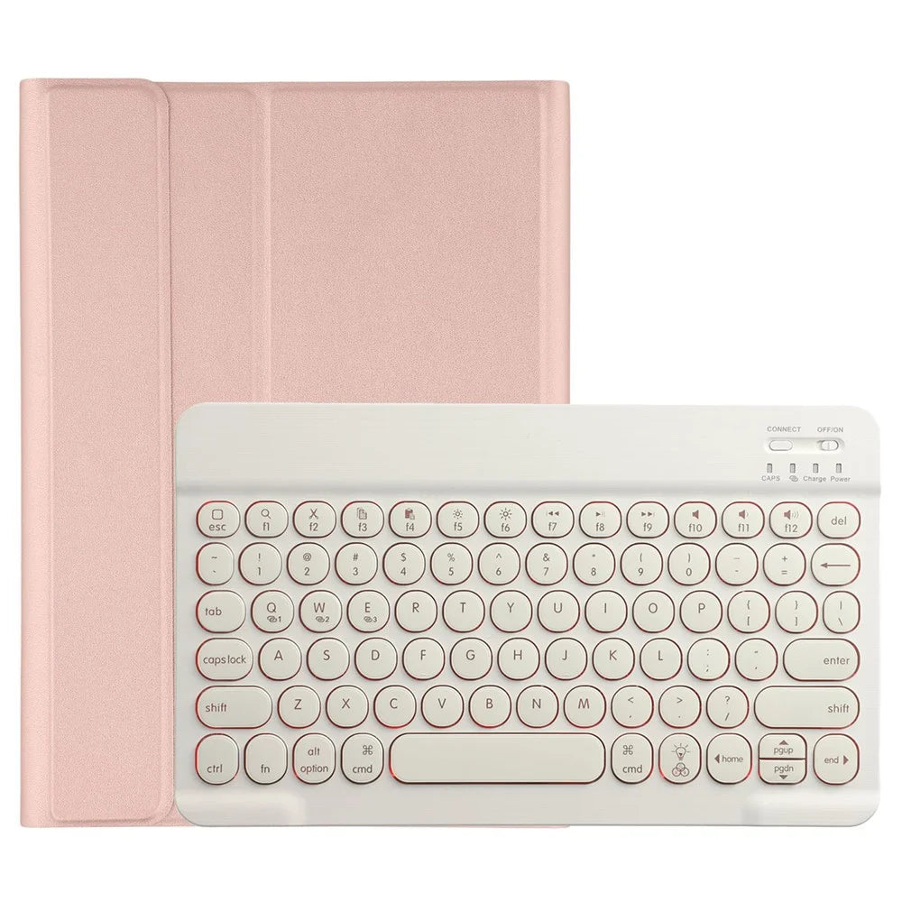 Y07S For iPad 9.7-inch (2018) (2017) / iPad Pro 9.7 inch (2016) / Air 2 / Air (2013) Bluetooth-Compatible Keyboard Leather Case - 1