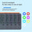 K05 Leather Case for iPad 10.2 (2021) / (2020) / (2019) Metal Rotating Hinge Bluetooth-Compatible Keyboard with Backlit - 4