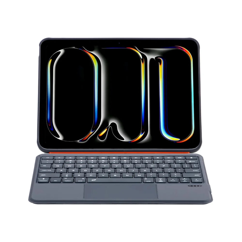 K07 Leather Case for iPad (2025) / Air 11 (2026) / (2025) / Air 11 (2024) Metal Rotating Hinge Bluetooth-Compatible Keyboard with Backlit - 4