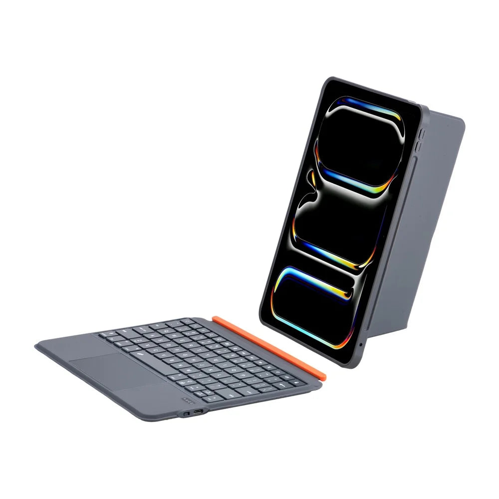 K07 Leather Case for iPad (2025) / Air 11 (2026) / (2025) / Air 11 (2024) Metal Rotating Hinge Bluetooth-Compatible Keyboard with Backlit - 6