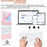 Skin Touch Leather Case for iPad Air 2 / Air (2013) / iPad 9.7-inch (2018) (2017) Bluetooth-Compatible Keyboard Stand Cover - Pink - 3
