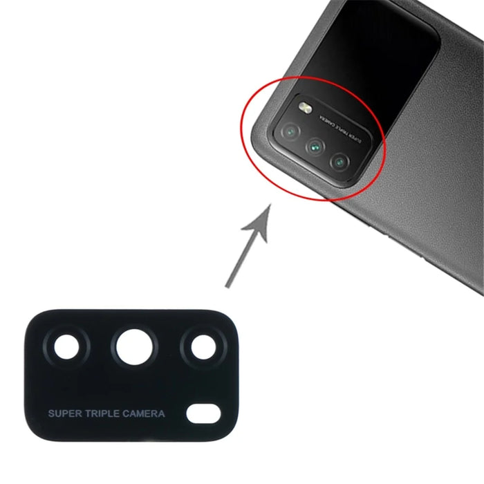 OEM Rear Camera Glass Lens Replacement Part for Xiaomi Poco M3 - 1