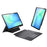 DUX DUCIS For Samsung Galaxy Tab S10 FE+ Bluetooth-compatible Keyboards  Magnetic Detachable PU Leather Tablet Cover - Black - 1