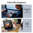 DUX DUCIS For iPad Air 13 (2026) / (2025) / (2024) / 12.9 (2022) / (2021) / (2020) / (2018) MK Pro Series Leather Case Magnetic Floating Keyboard with Trackpad - Black - 6