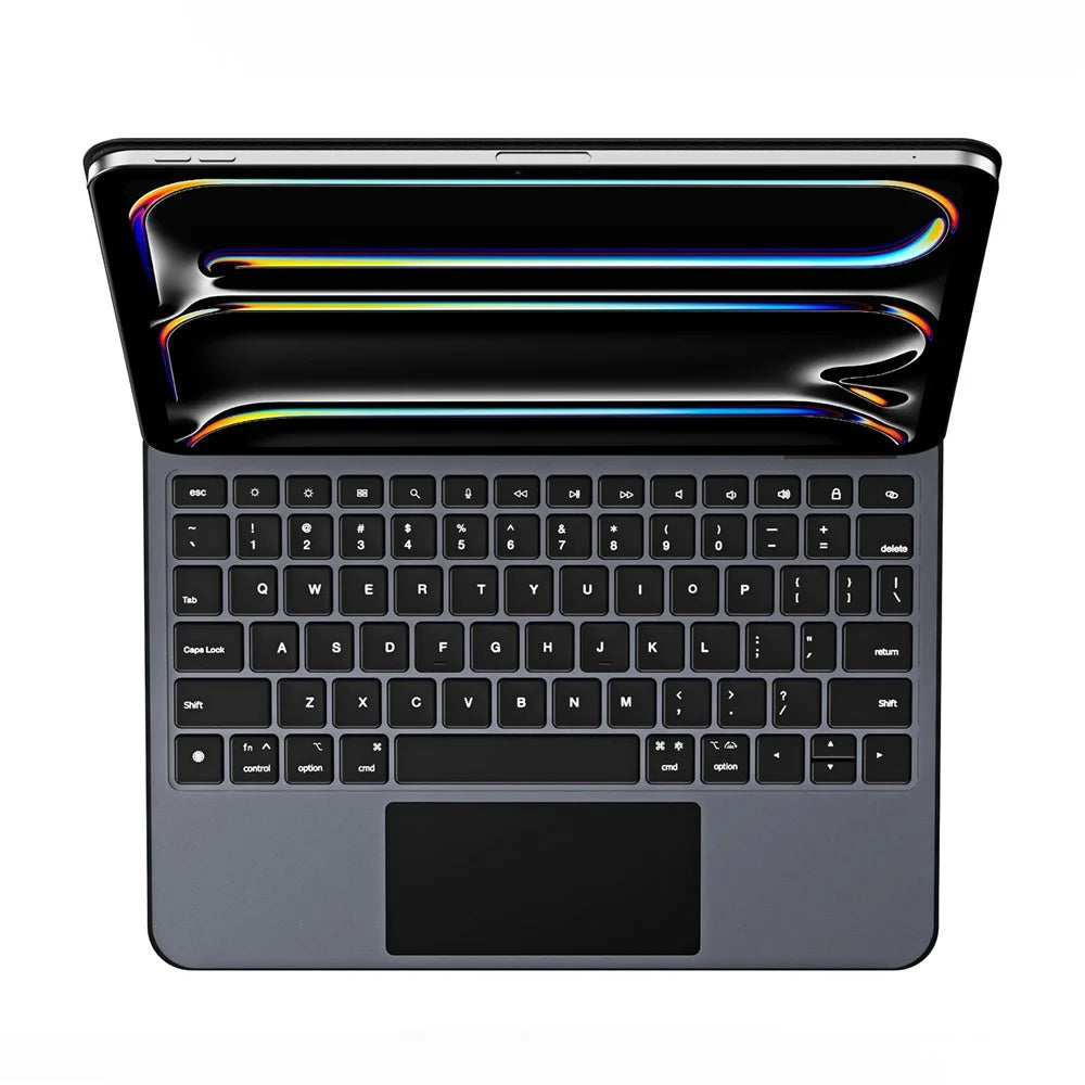 DUX DUCIS For iPad Pro 11 (2025) / 11 (2024)  MK Pro Series Leather Case Magnetic Floating Keyboard with Trackpad - Black - 3