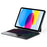 DUX DUCIS For iPad (2025) / iPad 10.9 (2022)  MK Pro Series Leather Case Magnetic Floating Keyboard with Trackpad - Black - 1