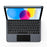 DUX DUCIS For iPad (2025) / iPad 10.9 (2022)  MK Pro Series Leather Case Magnetic Floating Keyboard with Trackpad - Black - 3