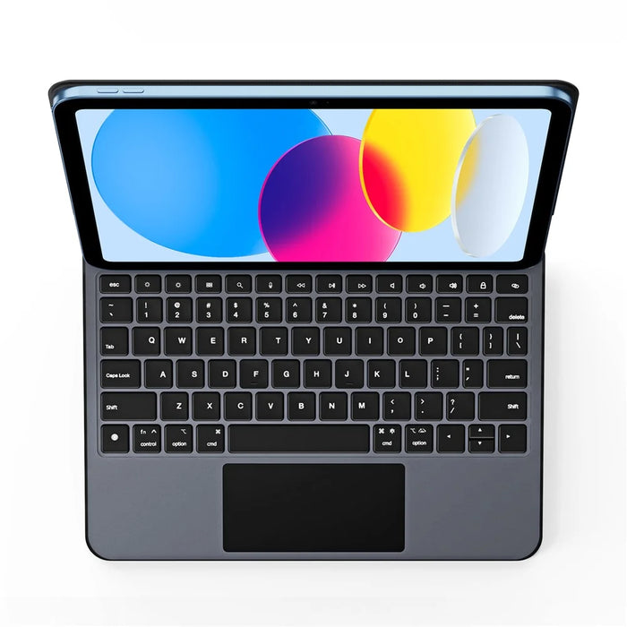 DUX DUCIS For iPad (2025) / iPad 10.9 (2022)  MK Pro Series Leather Case Magnetic Floating Keyboard with Trackpad - Black - 3
