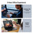 DUX DUCIS For iPad (2025) / iPad 10.9 (2022)  MK Pro Series Leather Case Magnetic Floating Keyboard with Trackpad - Black - 6