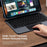 DUX DUCIS For iPad (2025) / iPad 10.9 (2022)  MK Pro Series Leather Case Magnetic Floating Keyboard with Trackpad - Black - 7