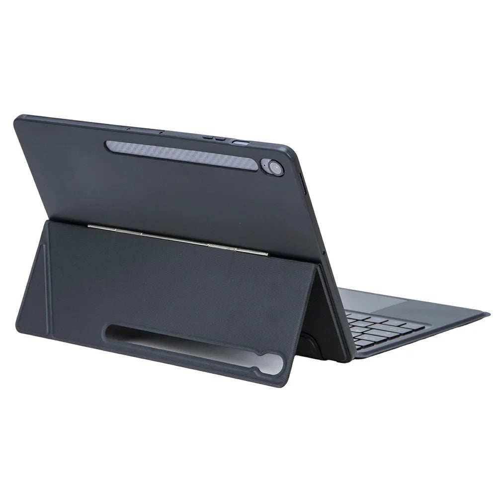 T820B-AS For Samsung Galaxy Tab S10 FE+ X620 / X626B Backlit Touchpad Bluetooth-Compatible Keyboard Leather Case - 4