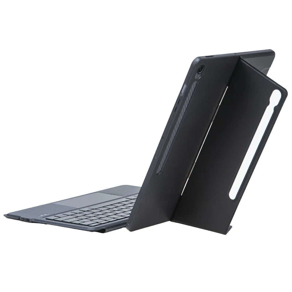 T820B-AS For Samsung Galaxy Tab S10 FE+ X620 / X626B Backlit Touchpad Bluetooth-Compatible Keyboard Leather Case - 6